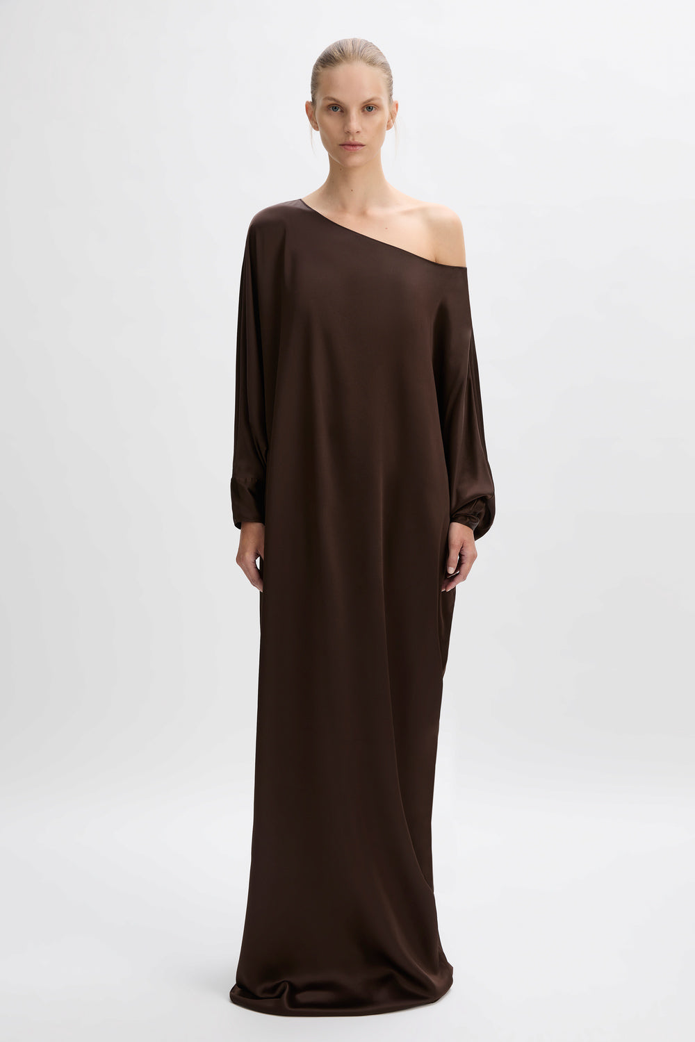 BEARE PARK Francesca Gown Chocolate