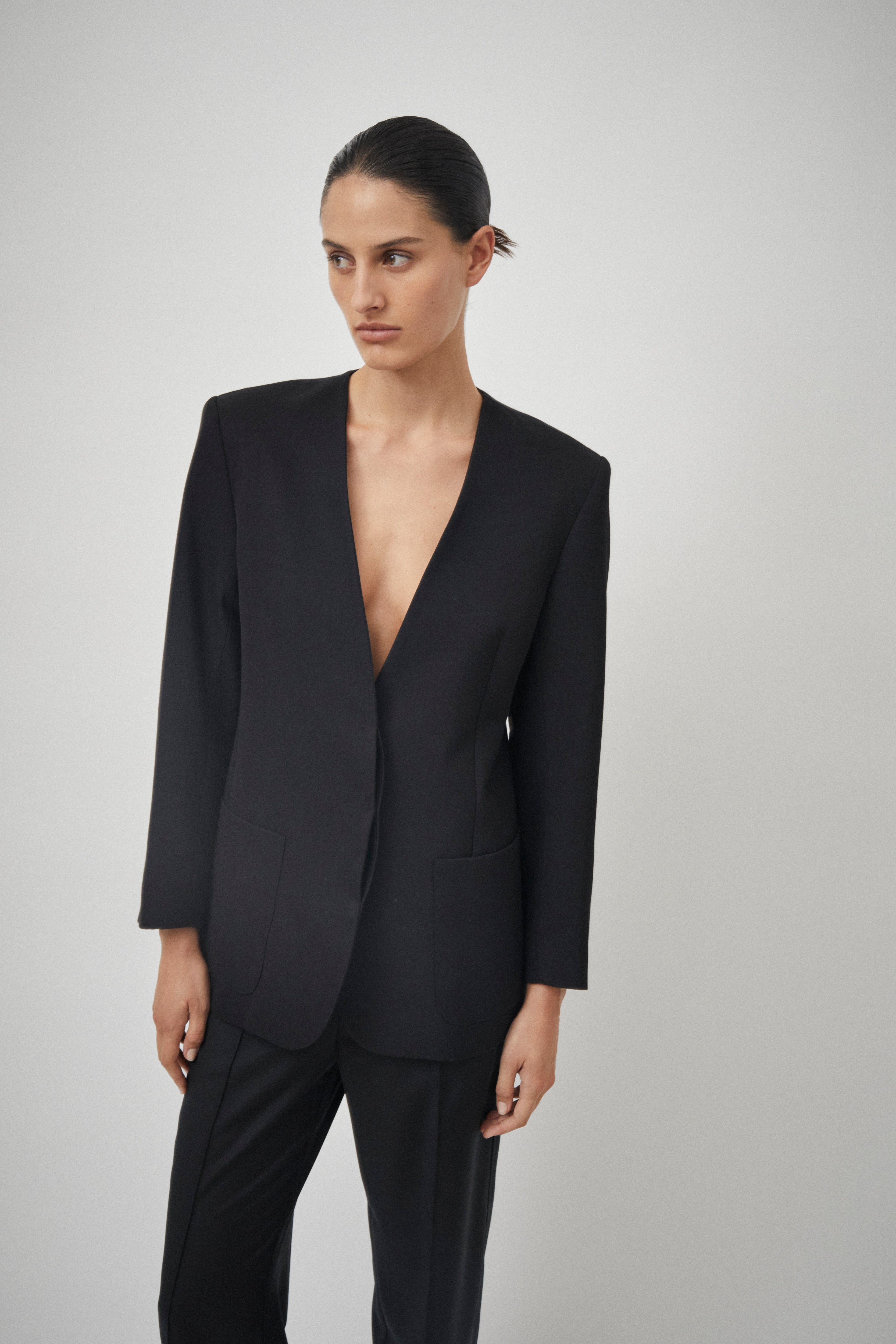 Summer Collarless Blazer Beare Park